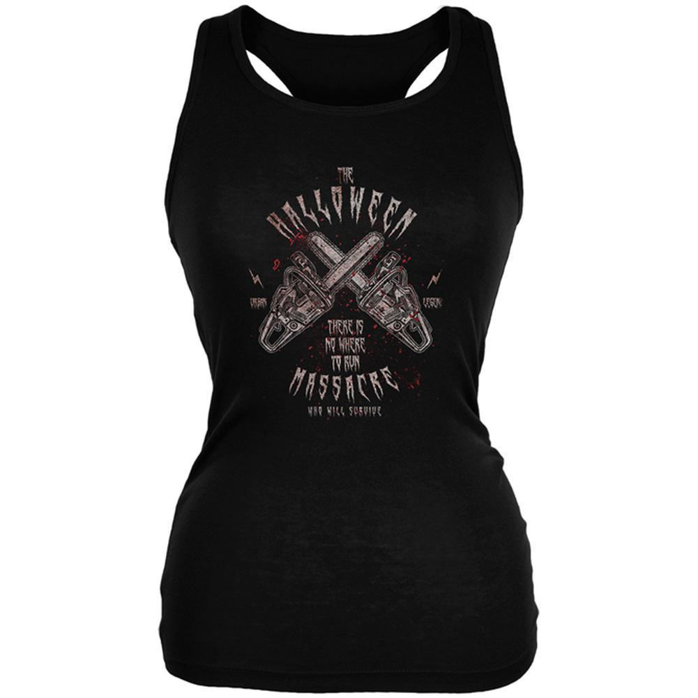 Halloween Chainsaw Massacre Bloody Horror Juniors Soft Tank Top