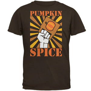 Autumn Fall Pumpkin Spice Revolution Raised Fist Mens T Shirt