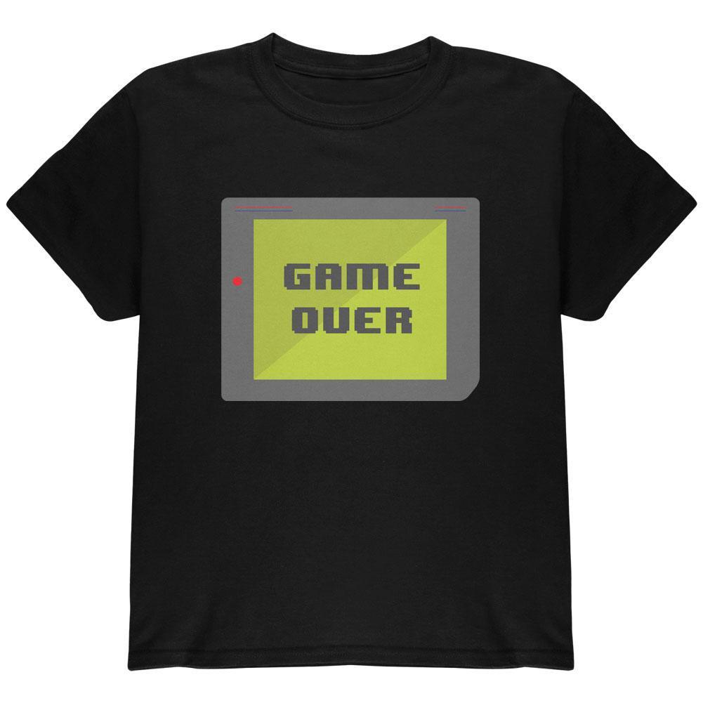 Halloween Old School Gamer Game Over Youth T Shirt