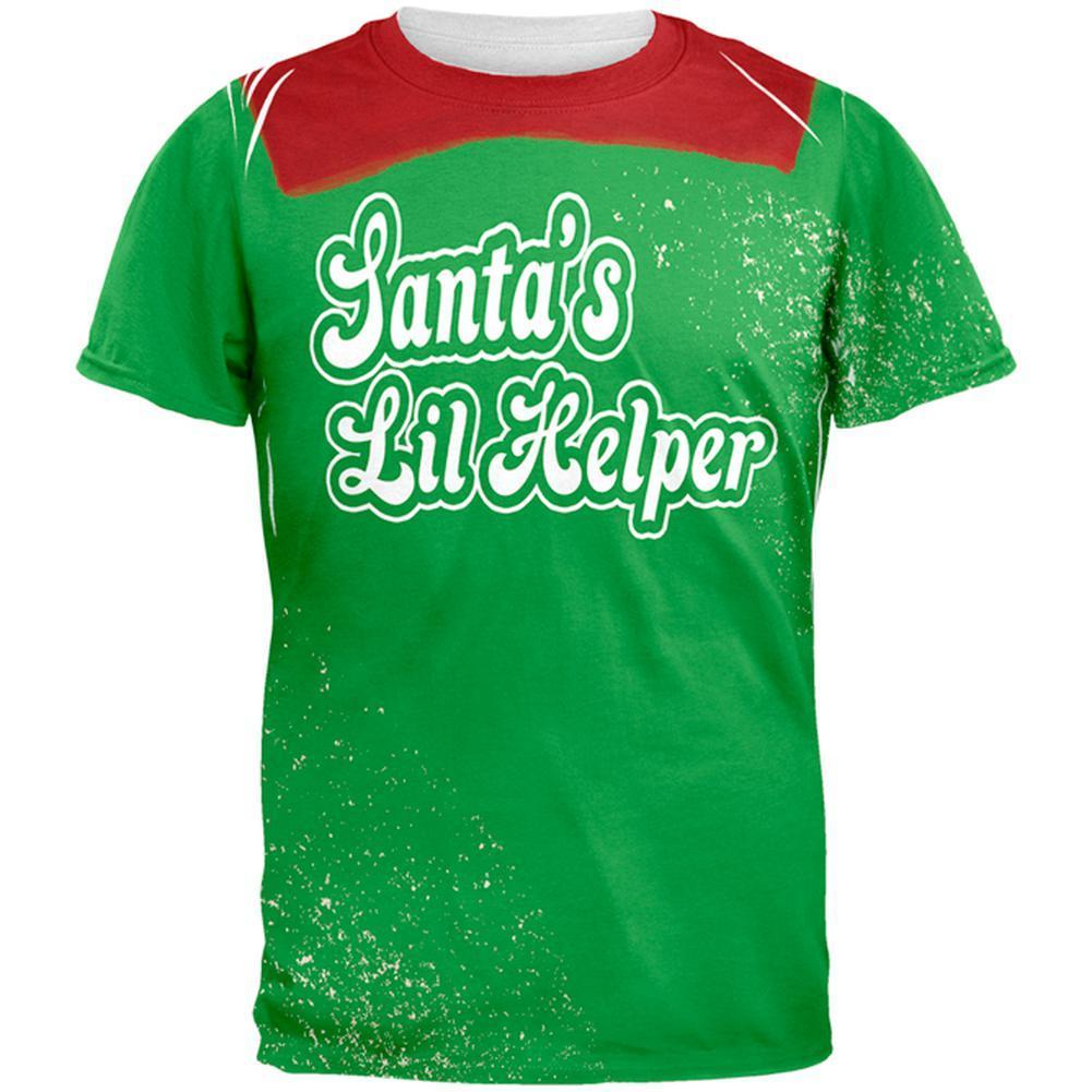 Christmas Santa's Lil Helper Daddy's Lil Monster Costume All Over Mens T Shirt