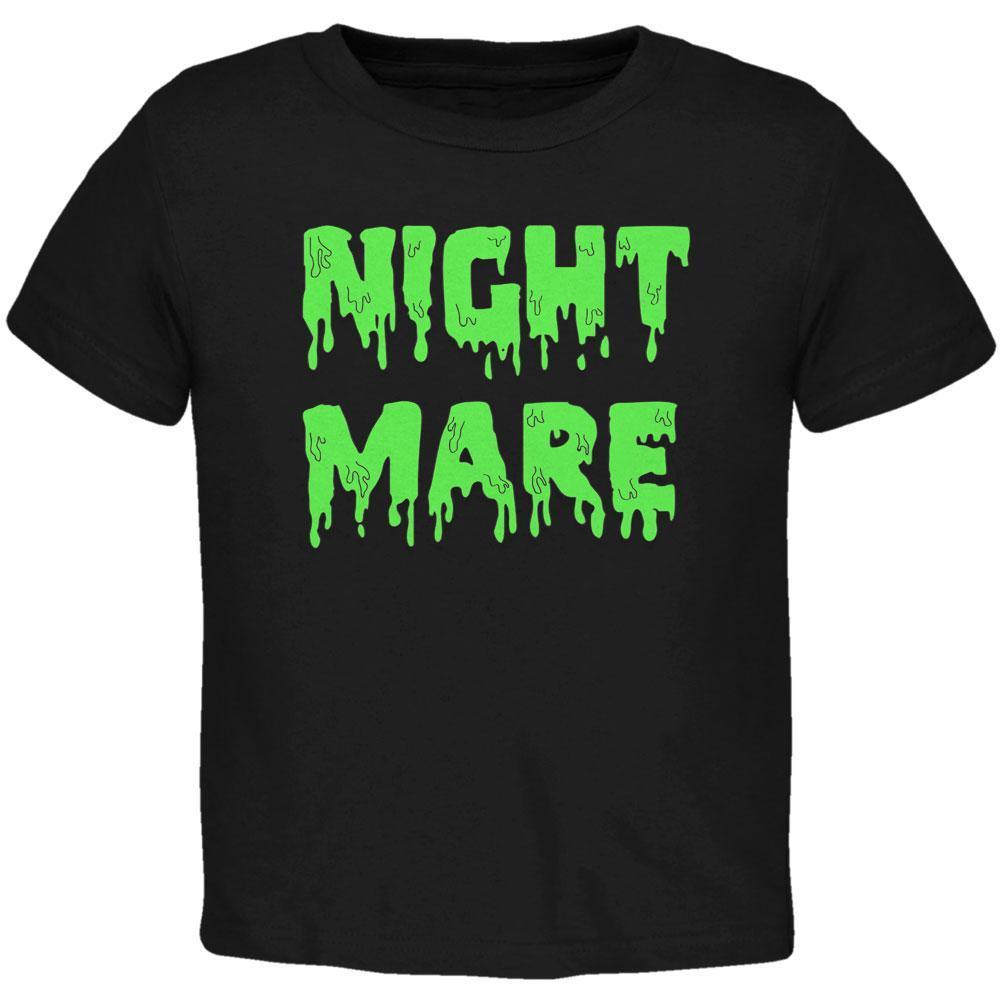 Halloween Nightmare Horror Slime Dripping Text Toddler T Shirt