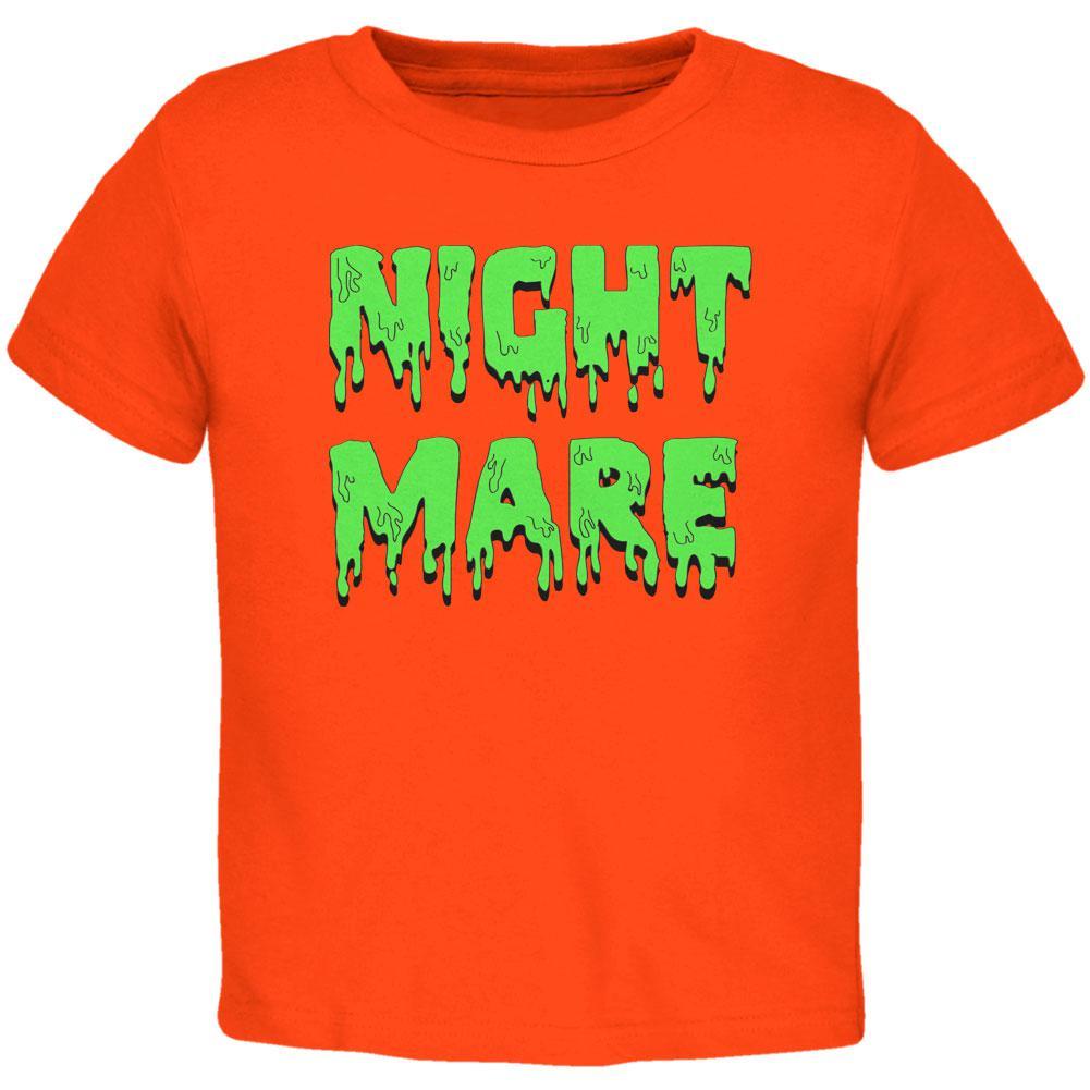 Halloween Nightmare Horror Slime Dripping Text Toddler T Shirt