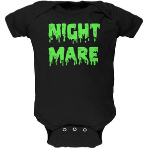 Halloween Nightmare Horror Slime Dripping Text Soft Baby One Piece