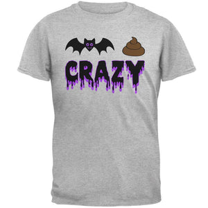 Halloween Bat Poop Crazy  Mens T Shirt