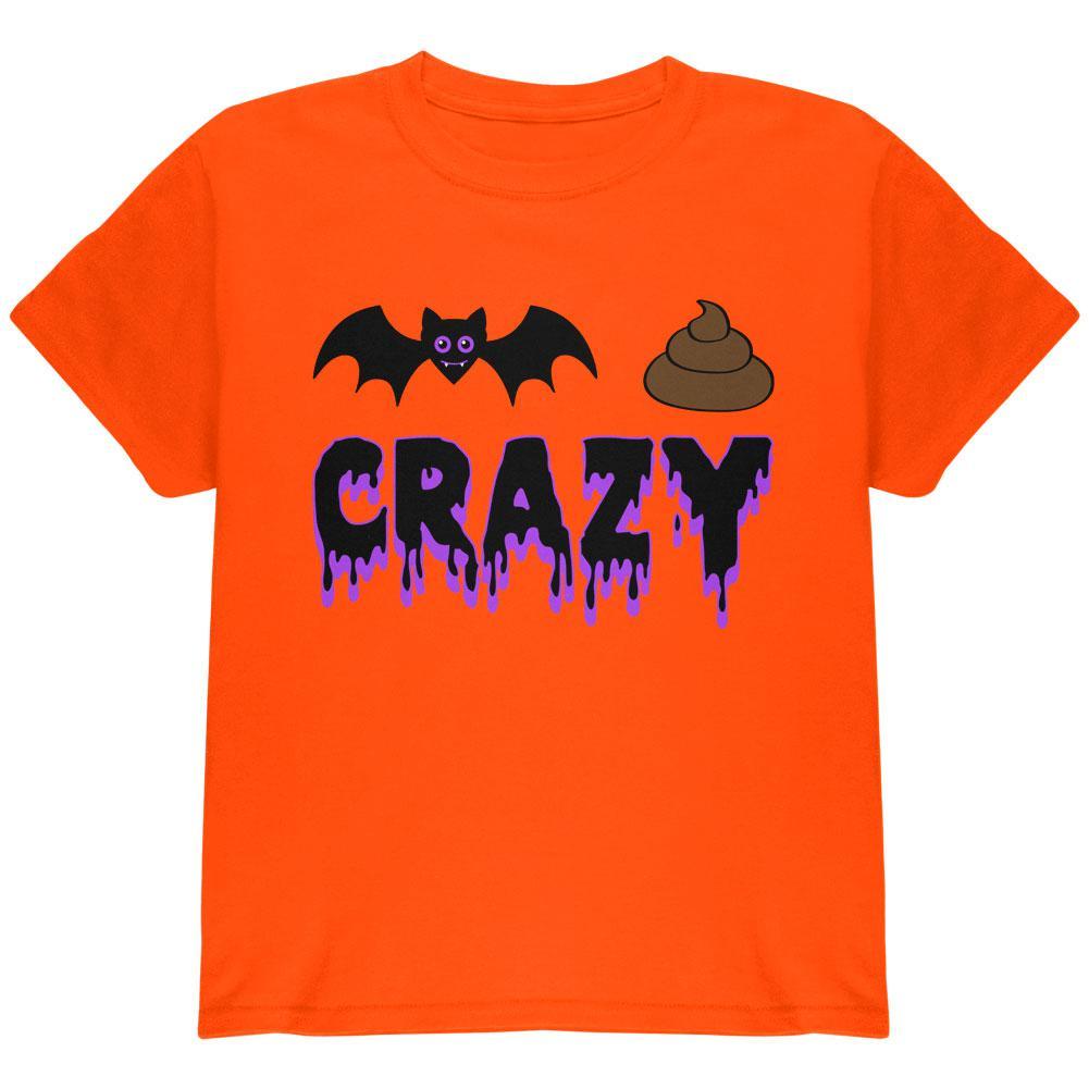 Halloween Bat Poop Crazy  Youth T Shirt