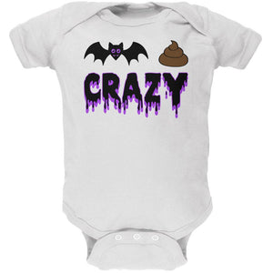 Halloween Bat Poop Crazy  Soft Baby One Piece