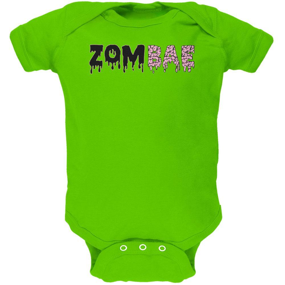 Halloween Zombae Zombie Brain  Soft Baby One Piece