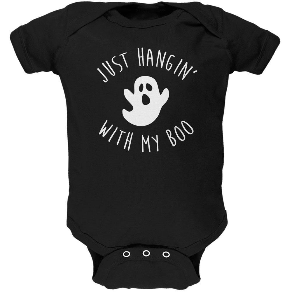 Halloween Just Hangin With My Boo Ghost Soft Baby One Piece