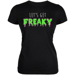 Halloween Lets Get Freaky Slime Juniors Soft T Shirt