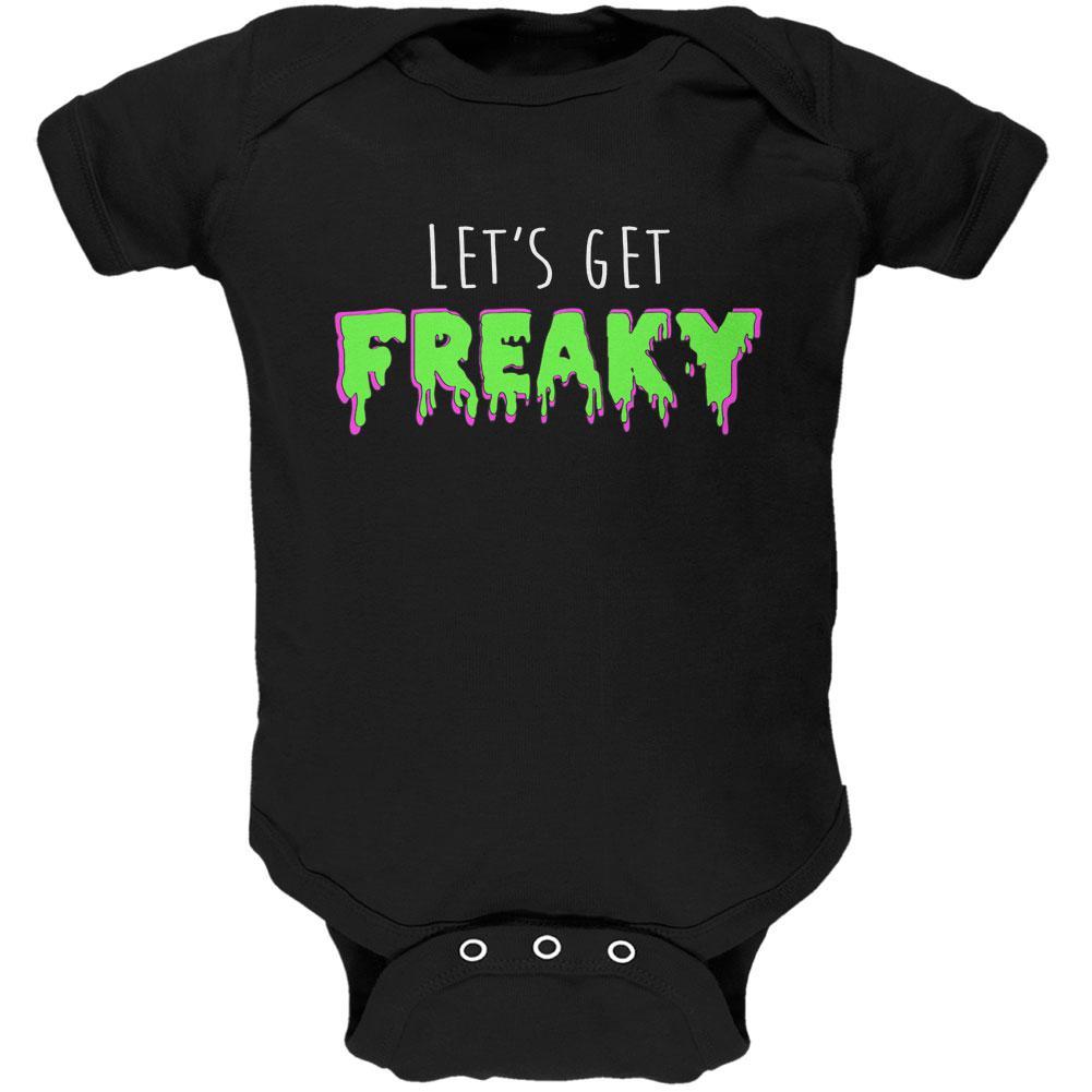 Halloween Lets Get Freaky Slime Soft Baby One Piece