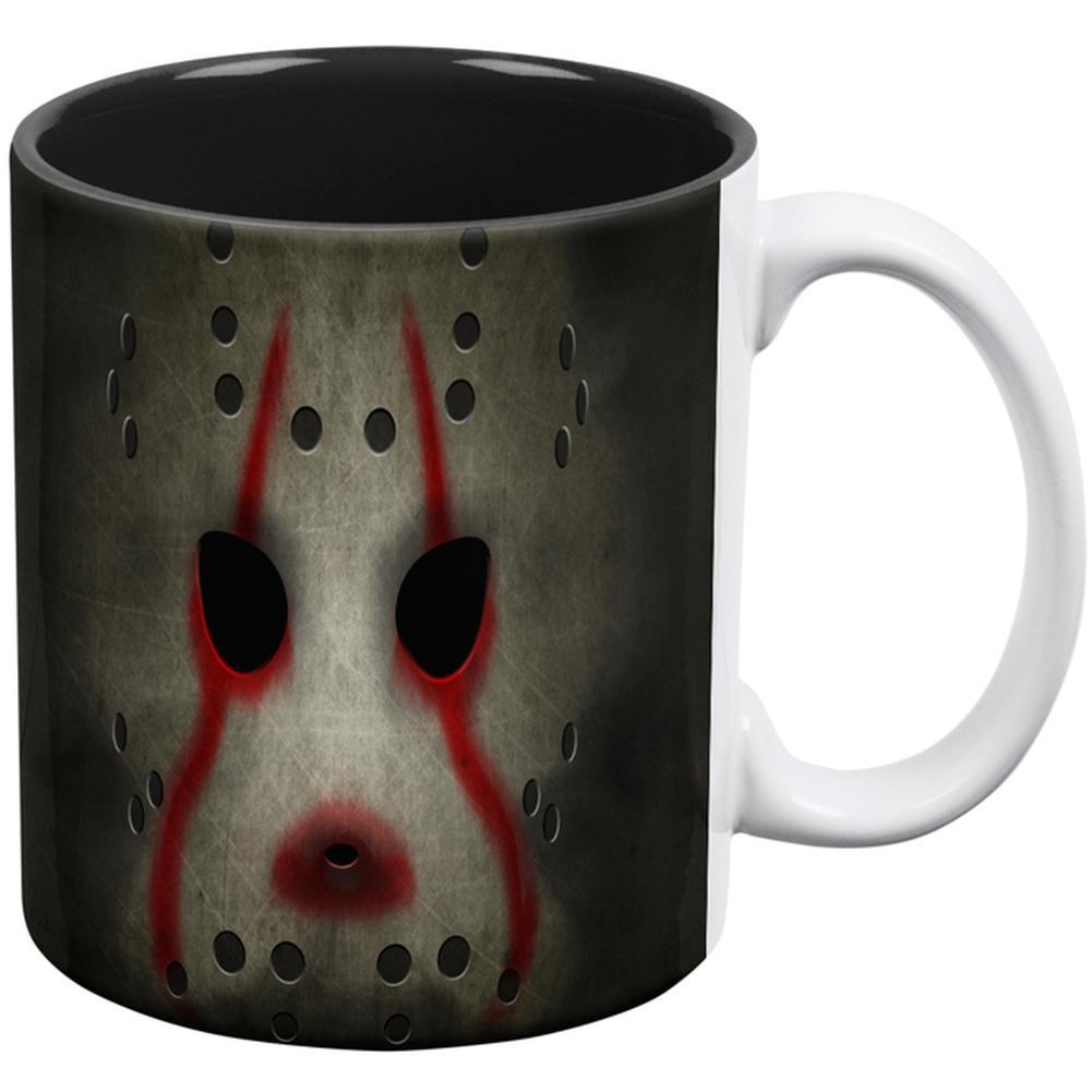 Halloween Horror Movie Hockey Mask All Over Coffee Mug