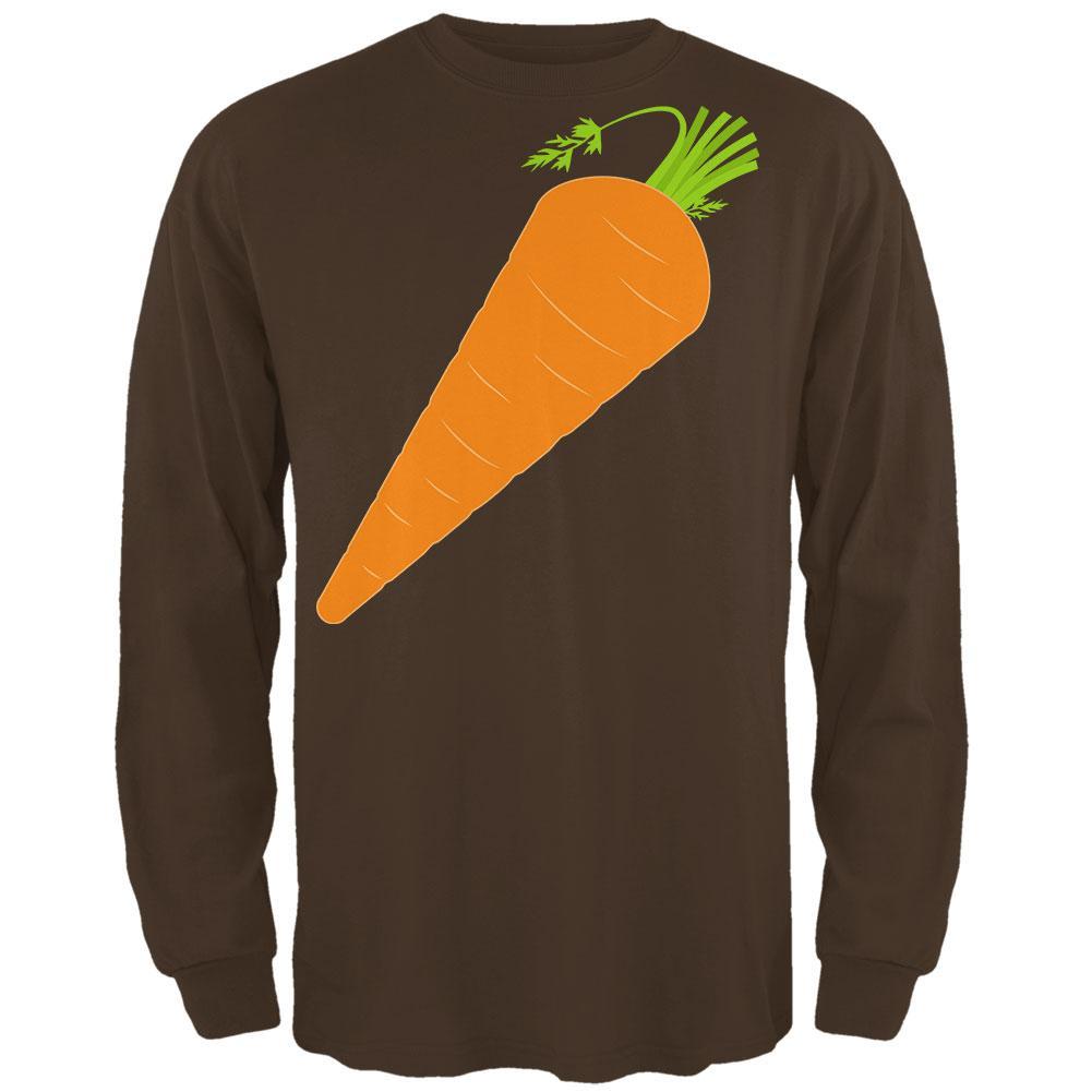 Halloween Vegetable Carrot Costume Mens Long Sleeve T Shirt