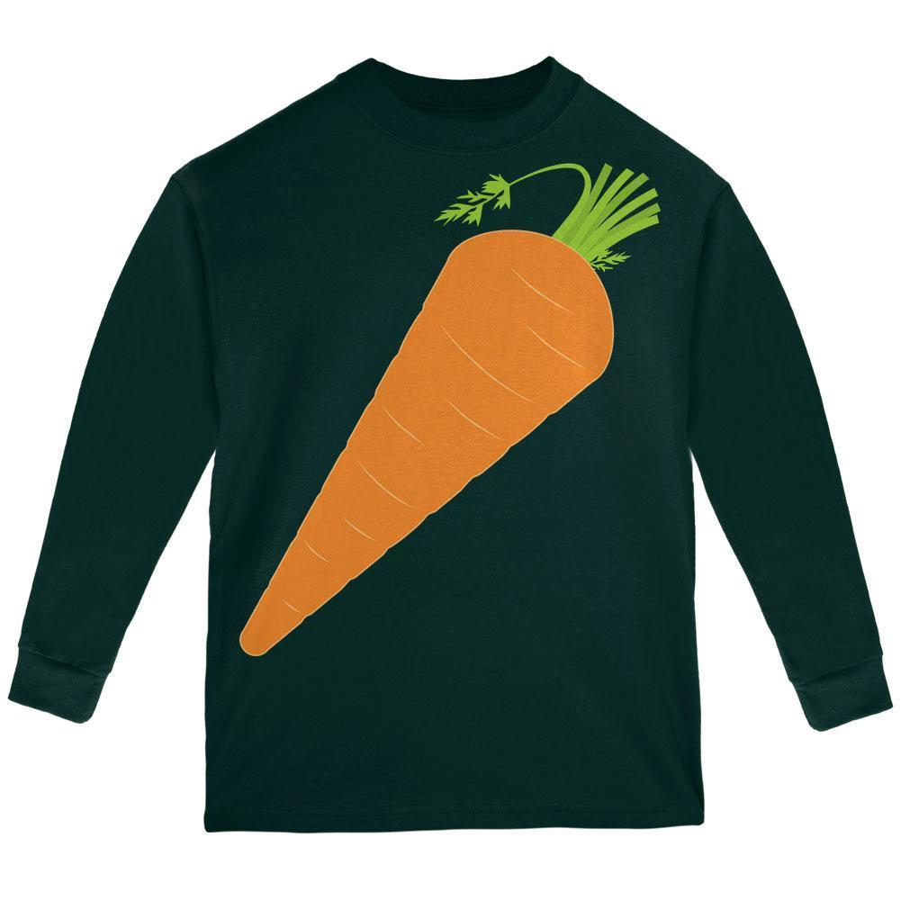 Halloween Vegetable Carrot Costume Youth Long Sleeve T Shirt