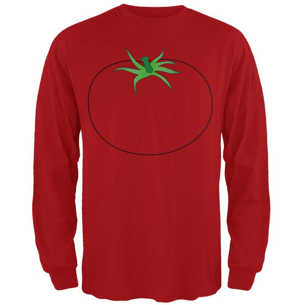 Halloween Fruit Vegetable Tomato Costume Mens Long Sleeve T Shirt
