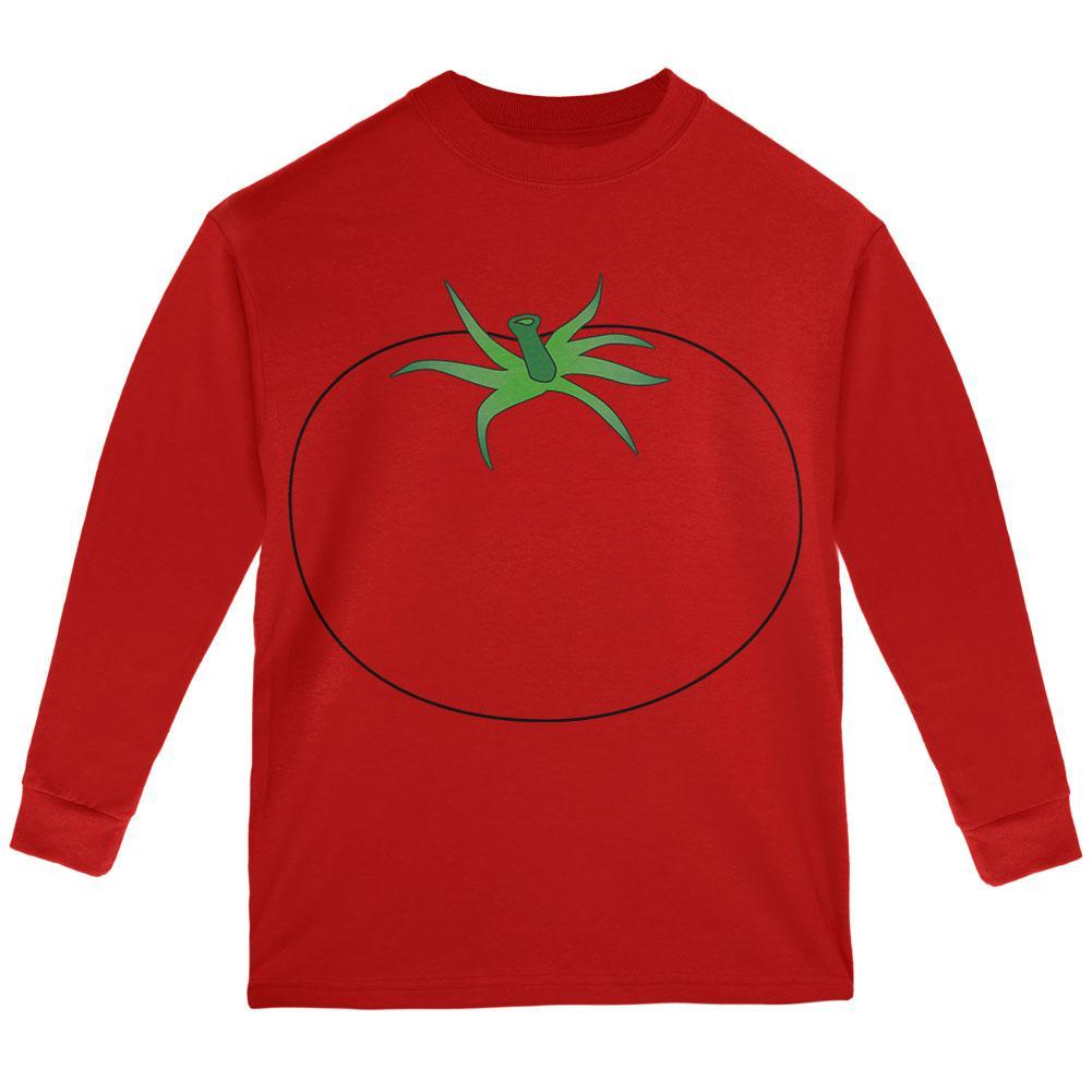 Halloween Fruit Vegetable Tomato Costume Youth Long Sleeve T Shirt