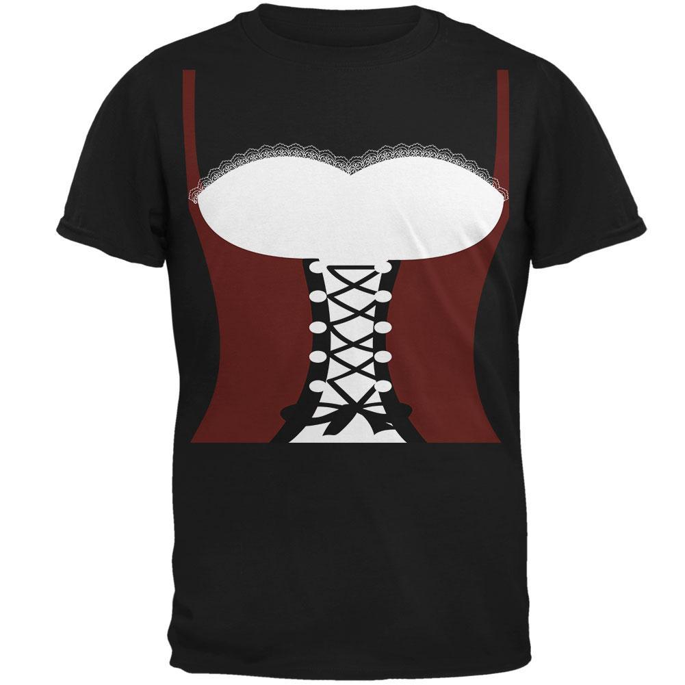 Halloween Medival Maiden Costume Red Mens T Shirt