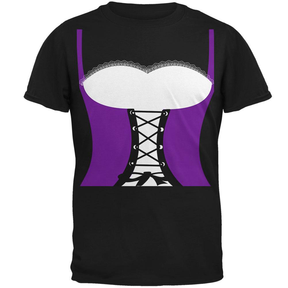 Halloween Medival Maiden Costume Purple Mens T Shirt
