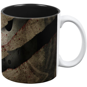 Halloween Horror Movie Mask Slasher Attack All Over Coffee Mug