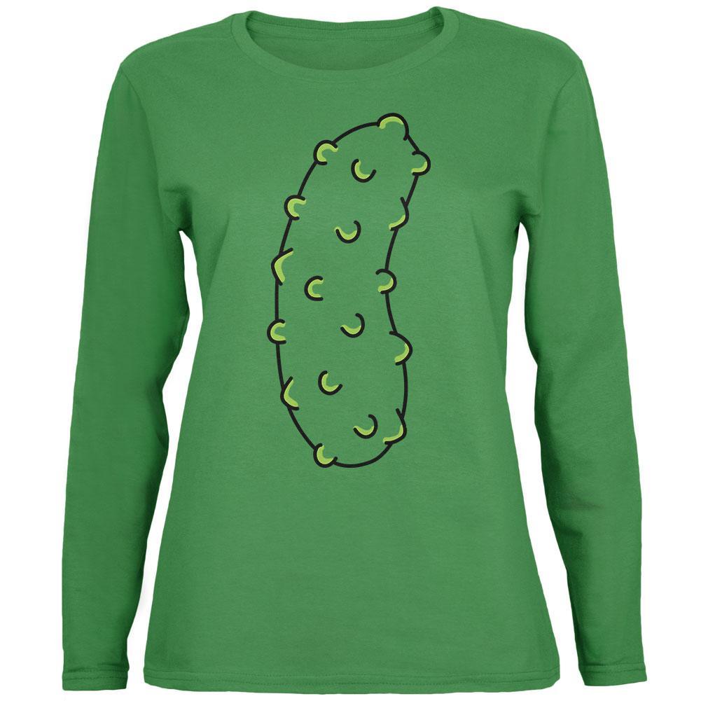 Halloween Vegetable Pickle Costume Womens Long Sleeve T Shirt