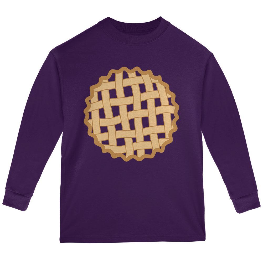 Halloween Lattice Pie Costume Grape Youth Long Sleeve T Shirt