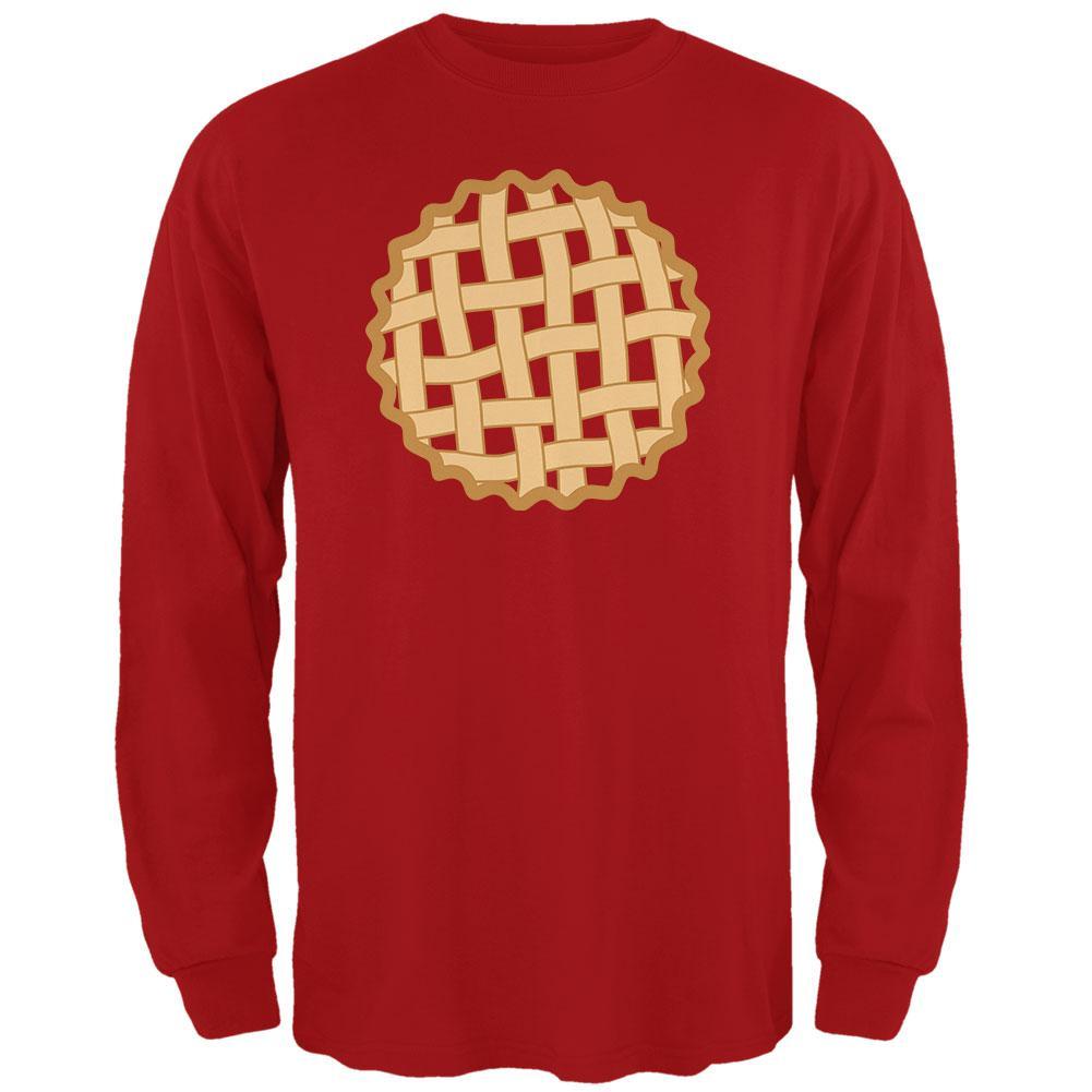 Halloween Lattice Pie Costume Strawberry Cherry Mens Long Sleeve T Shirt