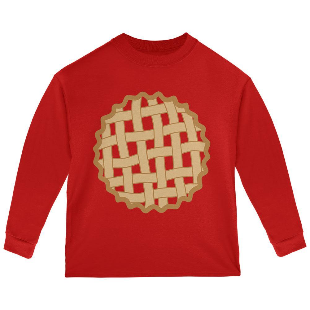 Halloween Lattice Pie Costume Strawberry Cherry Toddler Long Sleeve T Shirt