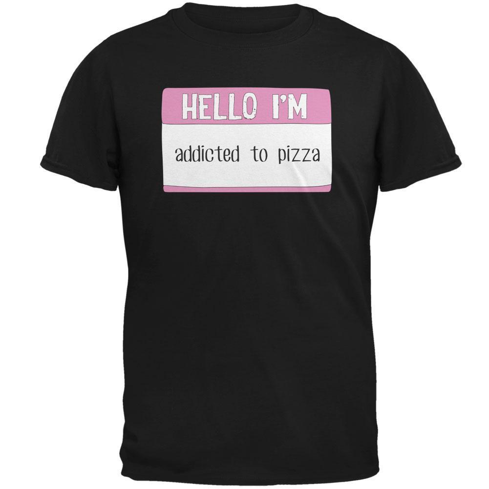 Halloween Hello I'm Addicted to Pizza Mens T Shirt