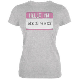 Halloween Hello I'm Addicted to Pizza Juniors Soft T Shirt