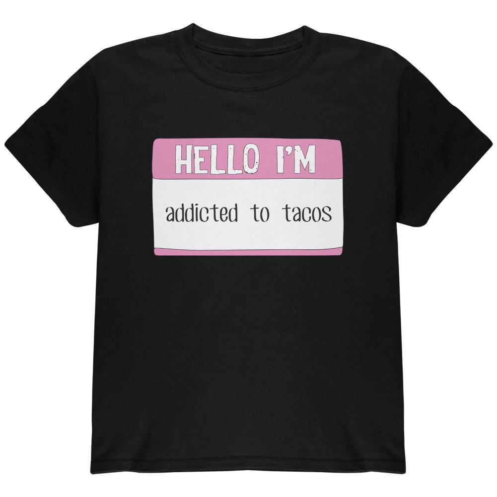 Halloween Hello I'm Addicted to Tacos Youth T Shirt