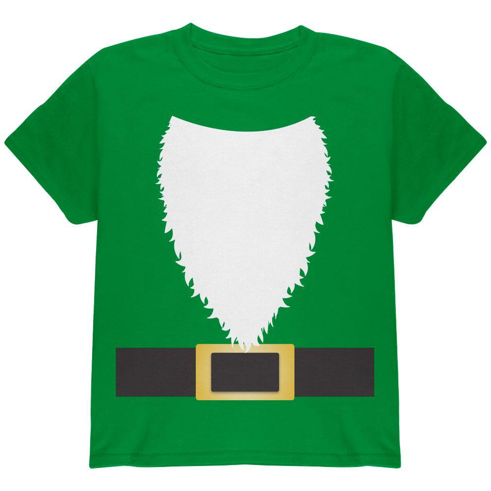 Halloween Lawn Gnome Costume Green Youth T Shirt