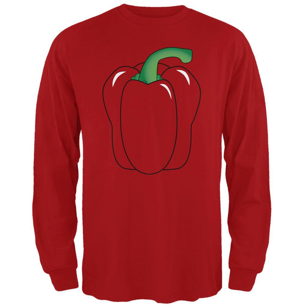 Halloween Fruit Vegetable Bell Pepper Costume Mens Long Sleeve T Shirt