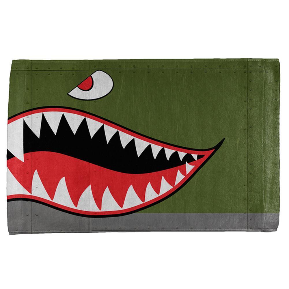 Halloween WWII Flying Tiger Fighter Shark Nose Art All Over Hand Towel