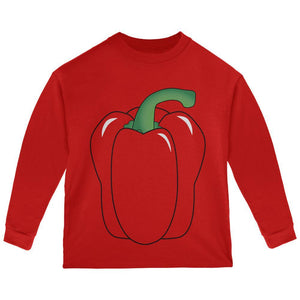 Halloween Fruit Vegetable Bell Pepper Costume Toddler Long Sleeve T Shirt