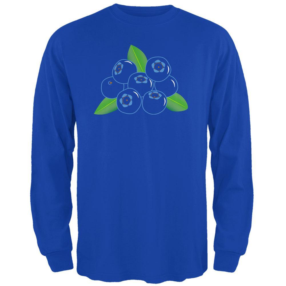 Halloween Fruit Blueberry Costume Mens Long Sleeve T Shirt