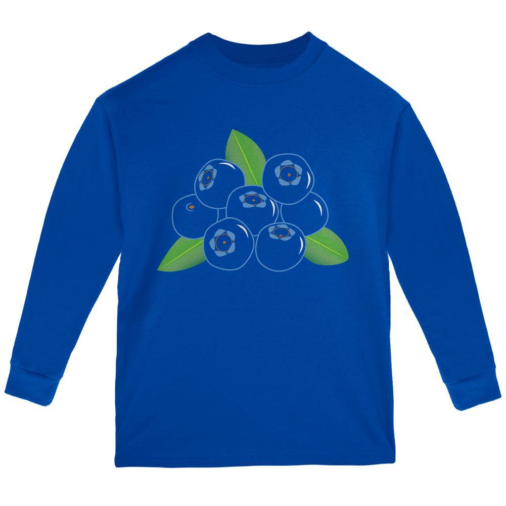 Halloween Fruit Blueberry Costume Youth Long Sleeve T Shirt