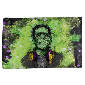 Halloween Frankenstein Raver Horror Movie Monster All Over Hand Towel