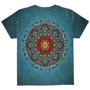 Halloween Classic Movie Monster Mandala All Over Youth T Shirt