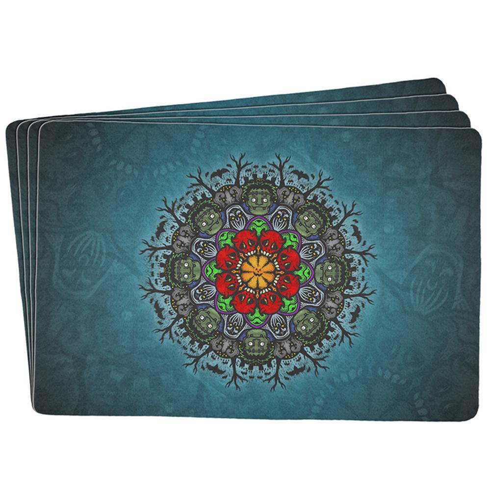 Halloween Classic Movie Monster Mandala All Over Placemat (Set of 4)