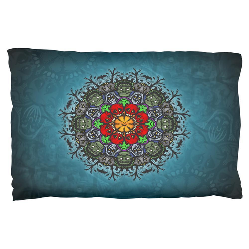 Halloween Classic Movie Monster Mandala Pillow Case