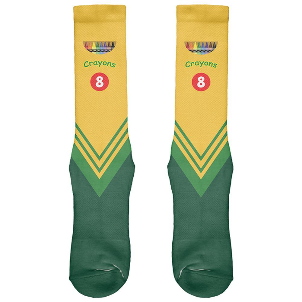 Halloween Crayon Box Costume All Over Soft Socks