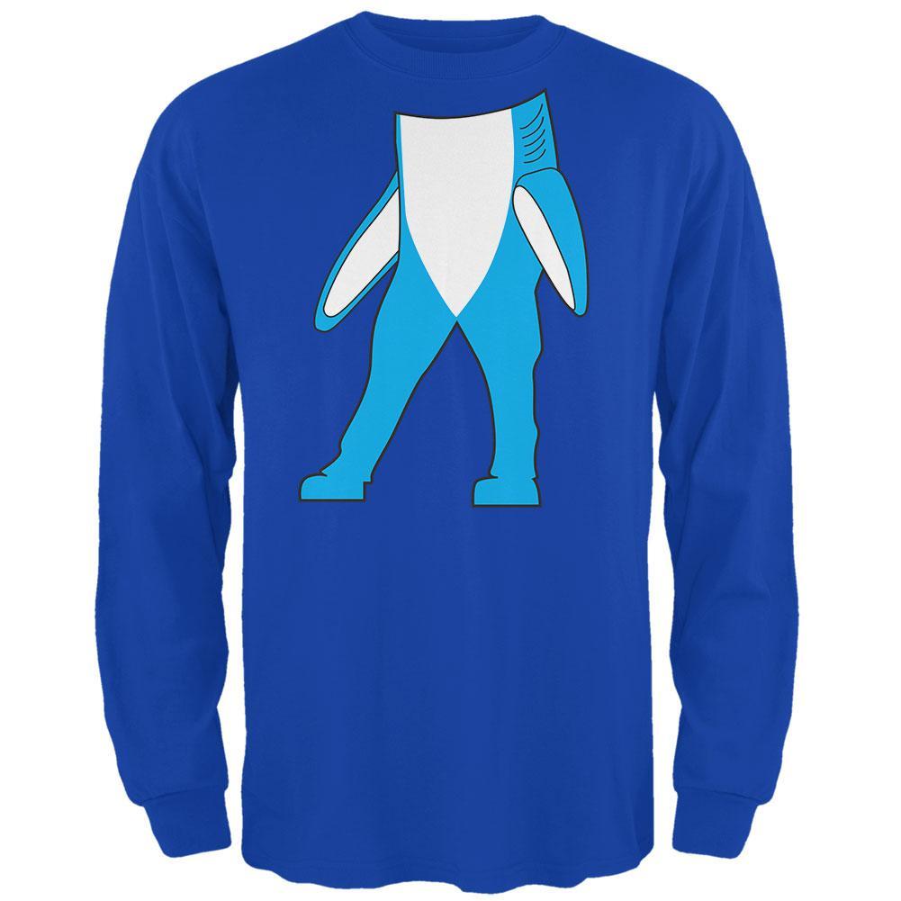 Halloween Left Shark Body Costume Mens Long Sleeve T Shirt