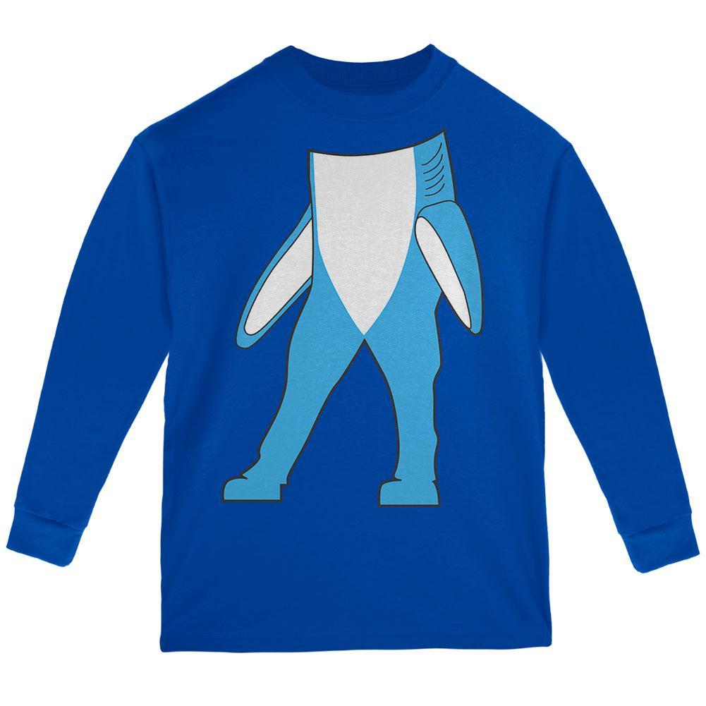 Halloween Left Shark Body Costume Youth Long Sleeve T Shirt
