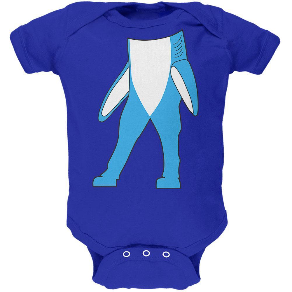 Halloween Left Shark Body Costume Soft Baby One Piece