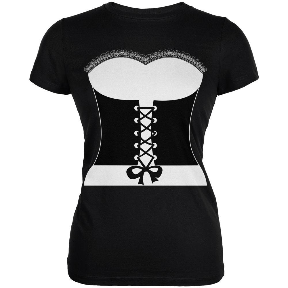 Halloween French Maid Costume Juniors Soft T Shirt