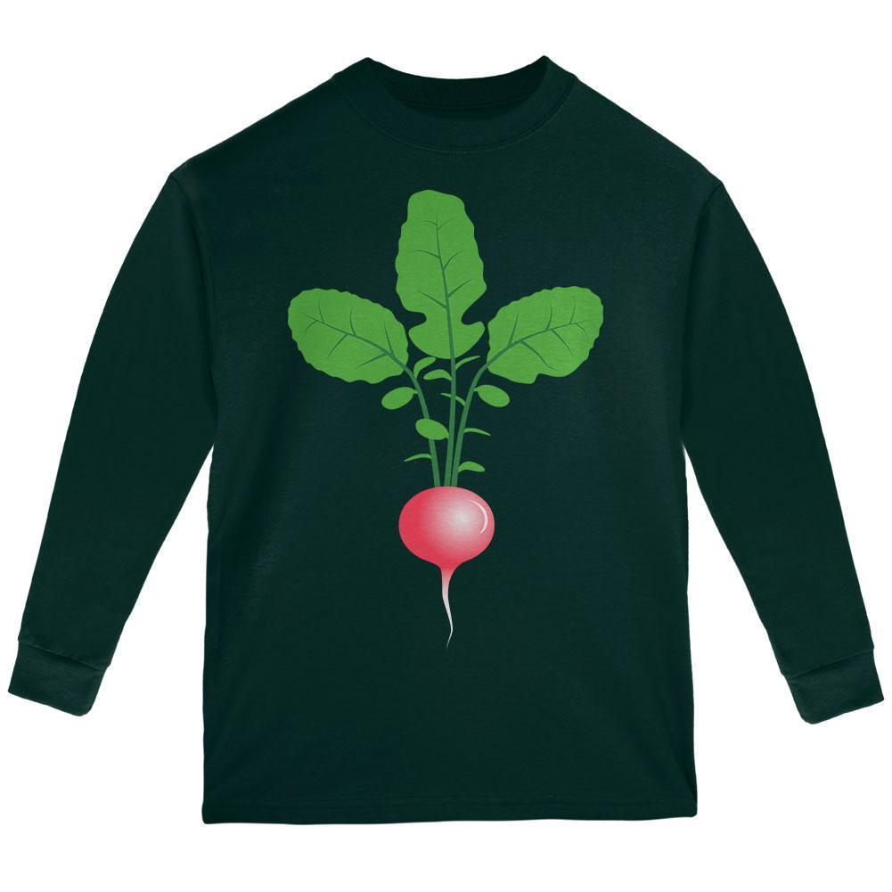 Halloween Vegetable Radish Costume Youth Long Sleeve T Shirt