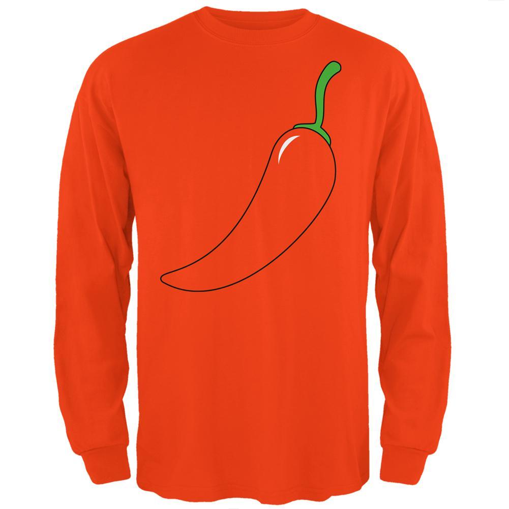 Halloween Chili Pepper Costume of Cinco de Mayo Mens Long Sleeve T Shirt