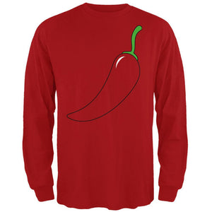 Halloween Chili Pepper Costume of Cinco de Mayo Mens Long Sleeve T Shirt