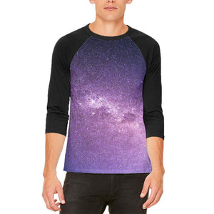 Halloween Galaxy Space Stars Mens Raglan T Shirt