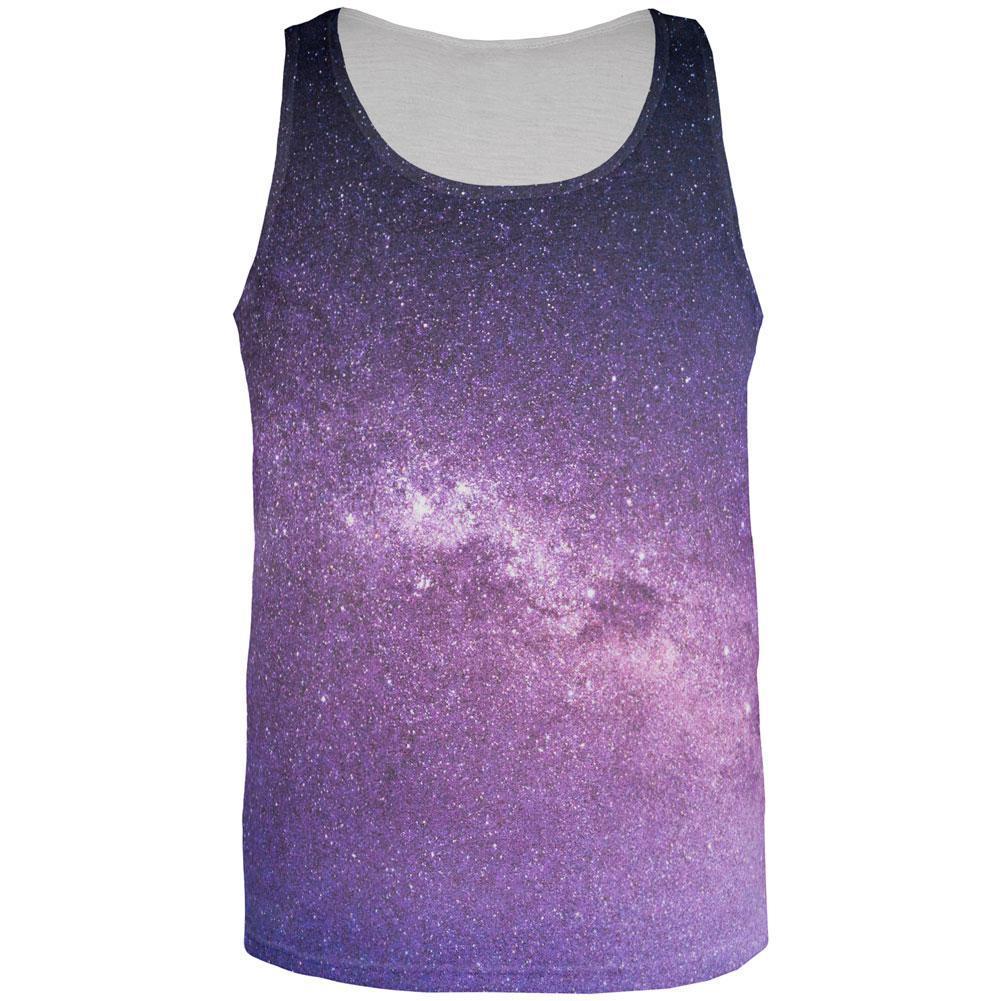 Halloween Galaxy Space Stars All Over Mens Tank Top