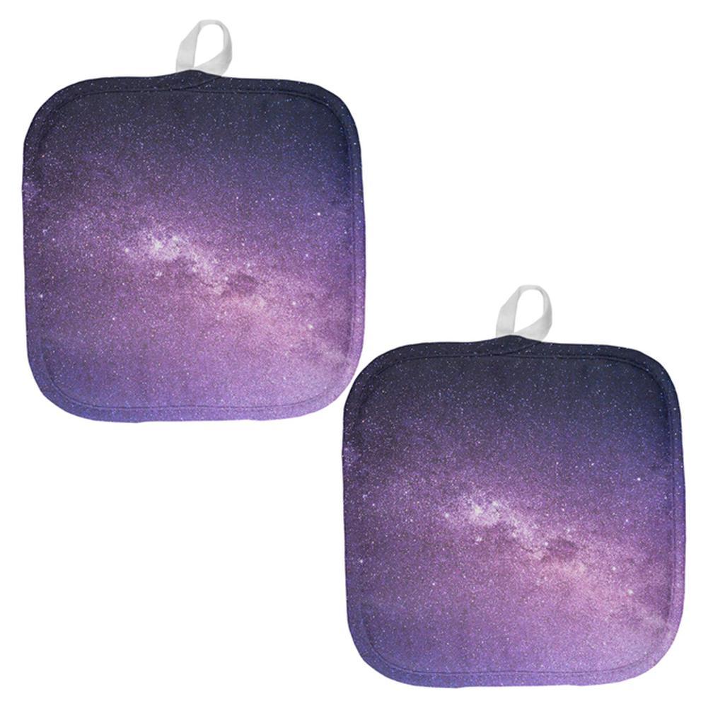 Halloween Galaxy Space Stars All Over Pot Holder (Set of 2)